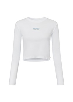 Levi's Damska koszulka z długim rękawem Kobiety Bawełna biały jednolity ze sklepu vangraaf w kategorii Bluzki damskie - zdjęcie 177788277