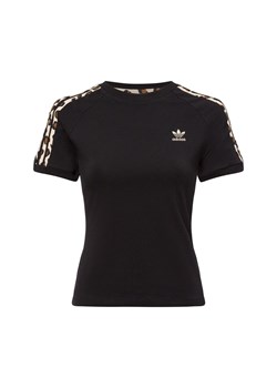 adidas Originals Koszulka damska - Leo 3S Tee Kobiety Bawełna czarny jednolity ze sklepu vangraaf w kategorii Bluzki damskie - zdjęcie 177788286