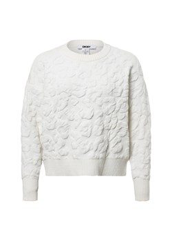DKNY Sweter damski z dzianiny Kobiety Sztuczne włókno écru wzorzysty ze sklepu vangraaf w kategorii Swetry damskie - zdjęcie 177788356