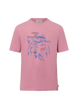 Scotch & Soda Koszulka męska Mężczyźni Bawełna brudny róż wzorzysty ze sklepu vangraaf w kategorii T-shirty męskie - zdjęcie 177788367