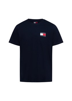 Tommy Jeans Koszulka męska - TJM SLIM ESSENTIAL FLAG TEE Mężczyźni Bawełna granatowy jednolity ze sklepu vangraaf w kategorii T-shirty męskie - zdjęcie 177788457