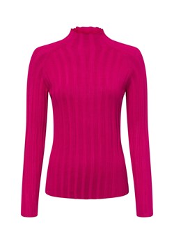 Marie Lund Sweter damski z dzianiny Kobiety wiskoza fuksja jednolity ze sklepu vangraaf w kategorii Swetry damskie - zdjęcie 177788489