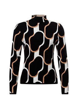 s.Oliver BLACK LABEL Sweter damski z dzianiny Kobiety Sztuczne włókno czarny wzorzysty ze sklepu vangraaf w kategorii Swetry damskie - zdjęcie 177788539