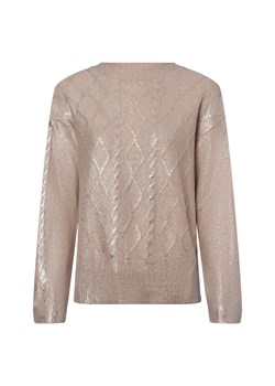 More & More Sweter damski Kobiety Sztuczne włókno beżowy jednolity ze sklepu vangraaf w kategorii Swetry damskie - zdjęcie 177788547