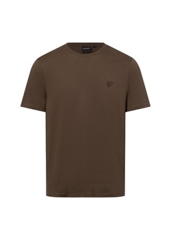 Lyle & Scott Koszulka męska Mężczyźni Bawełna mocca jednolity ze sklepu vangraaf w kategorii T-shirty męskie - zdjęcie 177788568