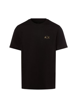 Armani Exchange Koszulka męska Mężczyźni Bawełna czarny jednolity ze sklepu vangraaf w kategorii T-shirty męskie - zdjęcie 177788626