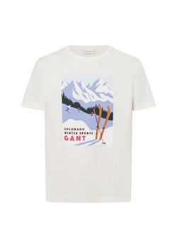 Gant Koszulka męska Mężczyźni Bawełna écru wzorzysty ze sklepu vangraaf w kategorii T-shirty męskie - zdjęcie 177788639