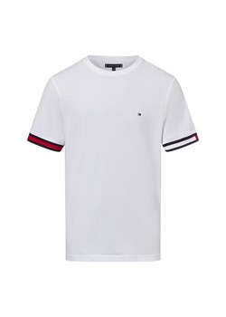 Tommy Hilfiger Koszulka męska Mężczyźni Bawełna biały jednolity ze sklepu vangraaf w kategorii T-shirty męskie - zdjęcie 177788736
