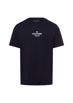 Tommy Hilfiger Koszulka męska Mężczyźni Bawełna granatowy jednolity ze sklepu vangraaf w kategorii T-shirty męskie - zdjęcie 177788739