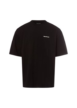 PEGADOR Koszulka męska - Allis Mężczyźni Bawełna czarny jednolity ze sklepu vangraaf w kategorii T-shirty męskie - zdjęcie 177788787