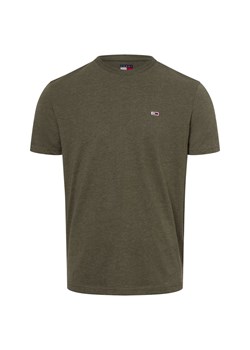 Tommy Jeans Koszulka męska Mężczyźni Bawełna oliwkowy jednolity ze sklepu vangraaf w kategorii T-shirty męskie - zdjęcie 177788805