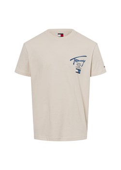 Tommy Jeans Koszulka męska Mężczyźni Bawełna beżowy jednolity ze sklepu vangraaf w kategorii T-shirty męskie - zdjęcie 177788808