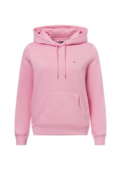 Tommy Jeans Damski sweter z kapturem Kobiety Bawełna wyrazisty róż jednolity ze sklepu vangraaf w kategorii Bluzy damskie - zdjęcie 177788835