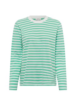 s.Oliver Damska koszulka z długim rękawem Kobiety Bawełna miętowy w paski ze sklepu vangraaf w kategorii Bluzki damskie - zdjęcie 177788916