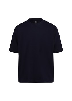 Nils Sundström Koszulka męska Mężczyźni Bawełna granatowy jednolity ze sklepu vangraaf w kategorii T-shirty męskie - zdjęcie 177788948