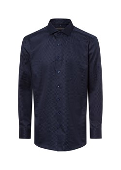 Finshley & Harding Koszula męska Mężczyźni Modern Fit Bawełna granatowy wzorzysty ze sklepu vangraaf w kategorii Koszule męskie - zdjęcie 177789196