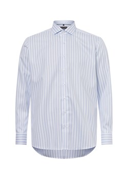 Finshley & Harding Koszula męska Mężczyźni Modern Fit Bawełna jasnoniebieski w paski ze sklepu vangraaf w kategorii Koszule męskie - zdjęcie 177789197