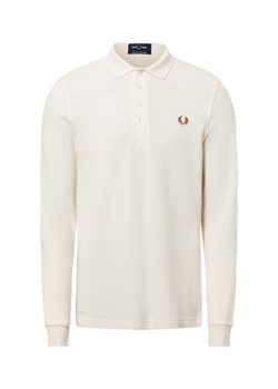 Fred Perry Męska koszulka polo Mężczyźni Bawełna écru jednolity ze sklepu vangraaf w kategorii T-shirty męskie - zdjęcie 177789295