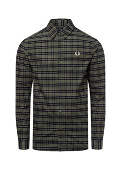 Fred Perry Męska koszula casual Mężczyźni Regular Fit Bawełna jodłowy w kratkę ze sklepu vangraaf w kategorii Koszule męskie - zdjęcie 177789298