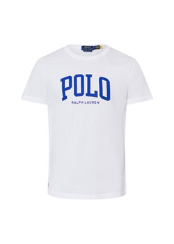 Polo Ralph Lauren Koszulka męska Mężczyźni Bawełna biały jednolity ze sklepu vangraaf w kategorii T-shirty męskie - zdjęcie 177789316