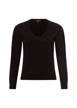 More & More Sweter damski z dzianiny Kobiety wiskoza czarny jednolity ze sklepu vangraaf w kategorii Swetry damskie - zdjęcie 177789386