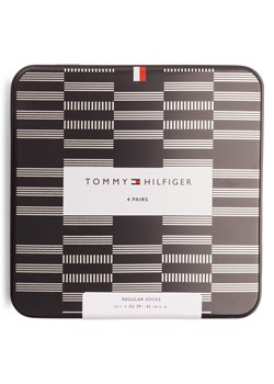 Tommy Hilfiger Skarpety w 4-paku Mężczyźni Bawełna czarny wzorzysty ze sklepu vangraaf w kategorii Skarpetki męskie - zdjęcie 177790007