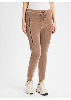 MAC Damskie spodnie materiałowe - Future Kobiety Bawełna kitt jednolity ze sklepu vangraaf w kategorii Spodnie damskie - zdjęcie 177790098