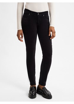 Marc O'Polo Damskie spodnie materiałowe - Lulea Kobiety Bawełna czarny jednolity ze sklepu vangraaf w kategorii Spodnie damskie - zdjęcie 177790195