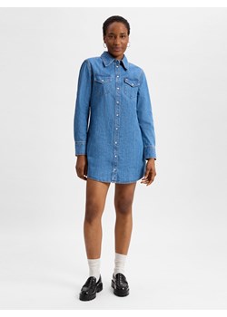 Tommy Jeans Sukienka damska Kobiety Bawełna niebieski jednolity - id: 731237-0001-09940 - marki Tommy Jeans - 177790239 Tommy Jeans Sukienka damska Kobiety Bawełna niebieski jednolity ze sklepu vangraaf w kategorii Sukienki - zdjęcie 177790239