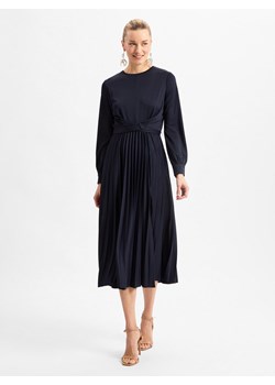 Marie Lund Damska sukienka wieczorowa Kobiety granatowy jednolity ze sklepu vangraaf w kategorii Sukienki - zdjęcie 177790256