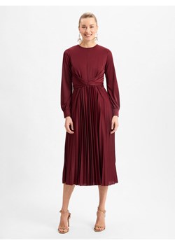Marie Lund Damska sukienka wieczorowa Kobiety bordowy jednolity ze sklepu vangraaf w kategorii Sukienki - zdjęcie 177790257