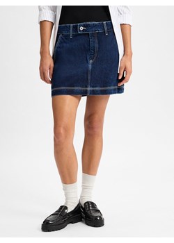 HUGO BLUE Dżinsowa spódnica damska - Garalia_B Kobiety Bawełna denim jednolity ze sklepu vangraaf w kategorii Spódnice - zdjęcie 177790478