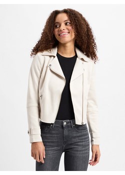 zero Damska kurtka skórzana Kobiety Sztuczne włókno écru jednolity ze sklepu vangraaf w kategorii Kurtki damskie - zdjęcie 177790668