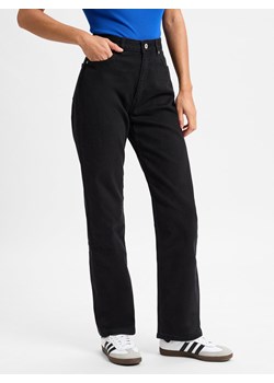 HUGO BLUE Dżinsy proste - Elyah Kobiety Bawełna czarny jednolity ze sklepu vangraaf w kategorii Jeansy damskie - zdjęcie 177790859