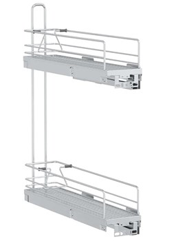 Wysuwany kosz do szafki kuchennej z 2 półkami - Karinn ze sklepu Edinos.pl w kategorii Meble kuchenne - zdjęcie 177791665
