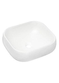 Biała nowoczesna umywalka ceramiczna na blat Petrix ze sklepu Edinos.pl w kategorii Łazienka - zdjęcie 177792278