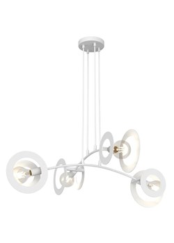 Biała regulowana lampa wisząca - D156 R3-S18 ze sklepu Edinos.pl w kategorii Lampy wiszące - zdjęcie 177792429