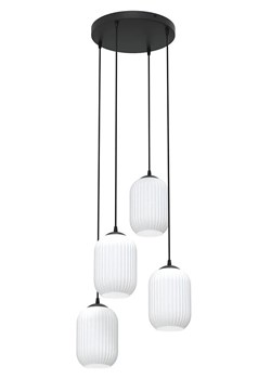 Poczwórna lampa wisząca z mlecznymi kloszami - 6X D165 C4-L33 ze sklepu Edinos.pl w kategorii Lampy wiszące - zdjęcie 177792517