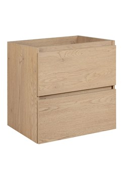 Podwieszana szafka łazienkowa pod umywalkę jasny dąb 60 cm E6-N75 ze sklepu Edinos.pl w kategorii Szafki i regały łazienkowe - zdjęcie 177792819