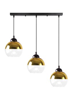 Nowoczesna potrójna lampa wisząca ze złotymi kloszami - D238 M5-F31 ze sklepu Edinos.pl w kategorii Lampy wiszące - zdjęcie 177792906