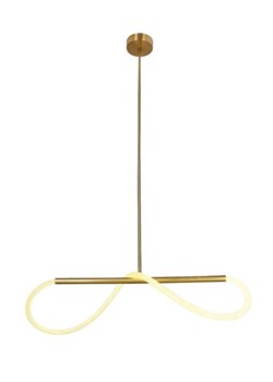 Złota lampa wisząca LED 100 cm - 6X D252 Erosa ze sklepu Edinos.pl w kategorii Lampy wiszące - zdjęcie 177792956