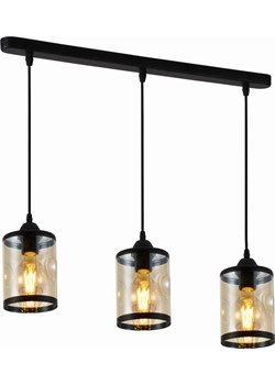 Potrójna lampa wisząca w stylu glamour - M036 - Deloss ze sklepu Edinos.pl w kategorii Lampy sufitowe - zdjęcie 177792968