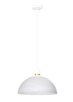 Biała wisząca lampa sufitowa - D2-C57 ze sklepu Edinos.pl w kategorii Lampy sufitowe - zdjęcie 177792977