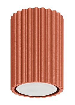 Nowoczesna ryflowana lampa tuba w kolorze ochra - D286-Melson ze sklepu Edinos.pl w kategorii Lampy sufitowe - zdjęcie 177793247
