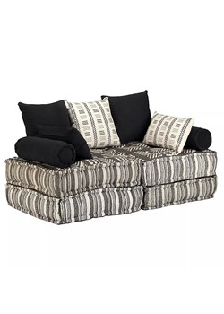Dwuosobowa sofa modułowa w paski - Montanex 2D ze sklepu Edinos.pl w kategorii Sofy i kanapy - zdjęcie 177793676