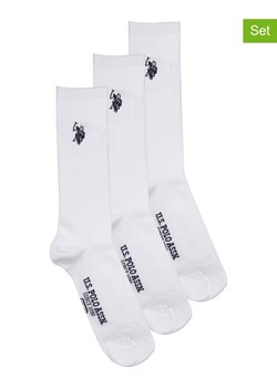 U.S. Polo Assn. Skarpety (3 pary) w kolorze białym ze sklepu Limango Polska w kategorii Skarpetki męskie - zdjęcie 177797908