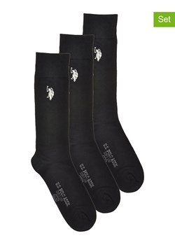 U.S. Polo Assn. Skarpety (3 pary) w kolorze czarnym ze sklepu Limango Polska w kategorii Skarpetki męskie - zdjęcie 177797909