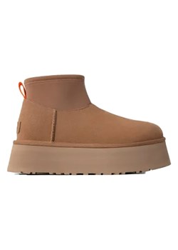 UGG Skórzane botki &quot;Classic Mini Dipper&quot; w kolorze jasnobrązowym ze sklepu Limango Polska w kategorii Śniegowce damskie - zdjęcie 177799689