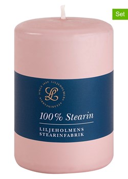 Liljeholmens Candle Świece (4 szt.) w kolorze jasnoróżowym - wys. 10 x Ø 6,8 cm ze sklepu Limango Polska w kategorii Świece i dyfuzory - zdjęcie 177799967