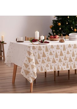 Mint Rugs Obrus "Christmas Zuria" w kolorze biało-musztardowym ze sklepu Limango Polska w kategorii Obrusy i bieżniki - zdjęcie 177800207